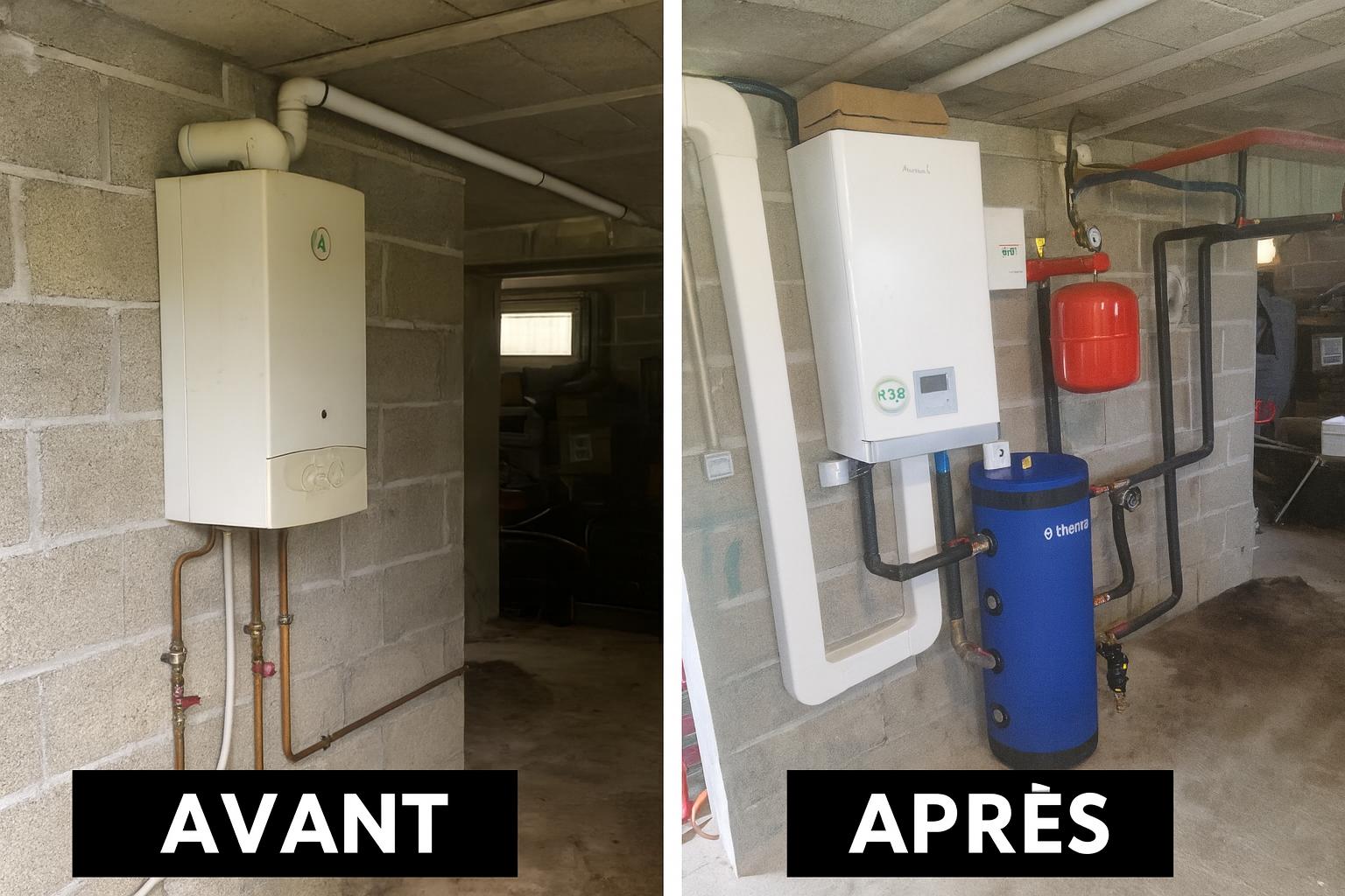 Installation PAC - Avant/Après